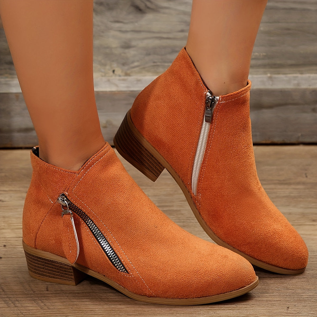 Seren - elegant pointed ankle boots with heel and zipper