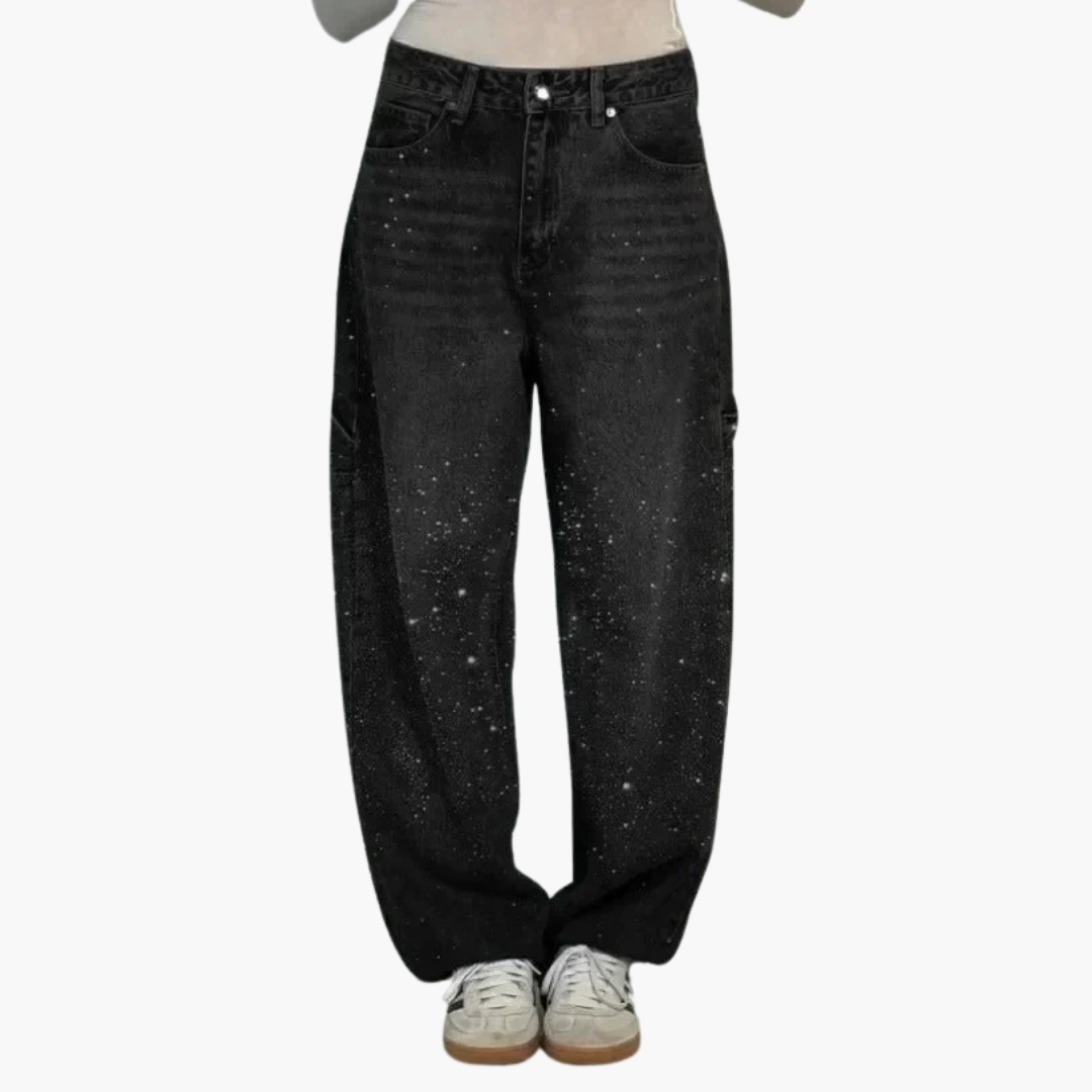 Victoria | High-Waist Glitter Jeans