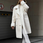 Elegant Women's Plush Winter Coat