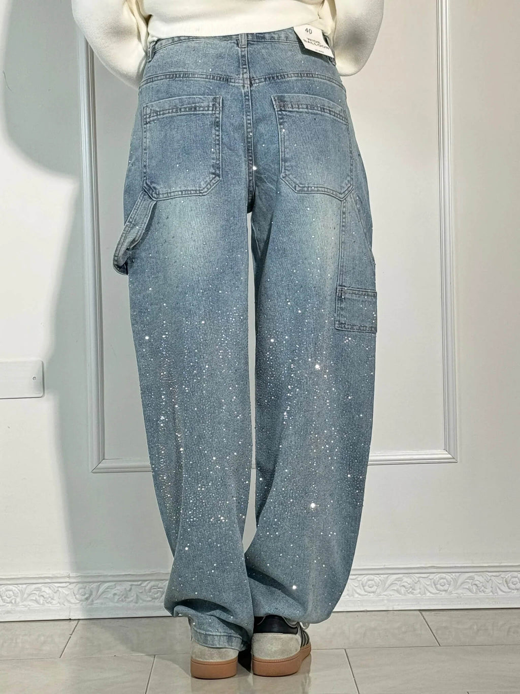 Victoria | High-Waist Glitter Jeans