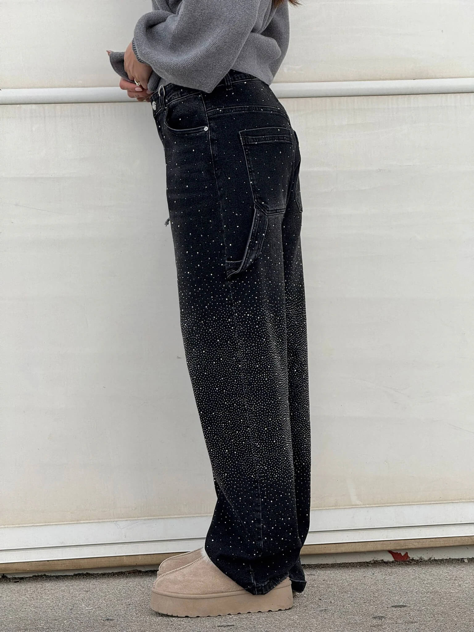 Victoria | High-Waist Glitter Jeans