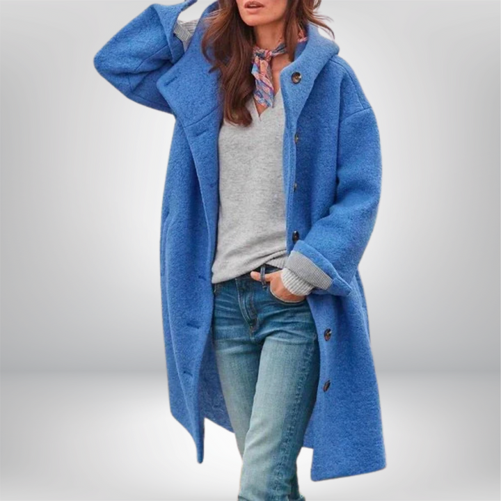 Eleanor™ | Μακρυμάνικο Μελανζέ Παλτό με Κουμπιά
